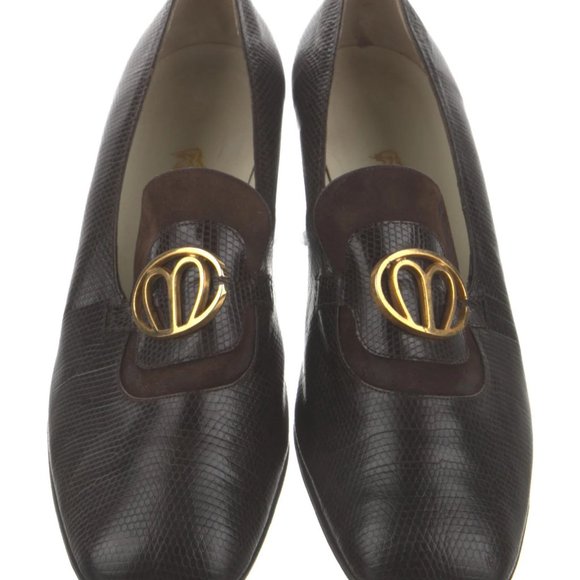 MARK CROSS-BROWN LEATHER LOAFER WGOLD ACCENTS-SIZE 8A-NEW, NEVER WORN-VINTAGE - Picture 2 of 4